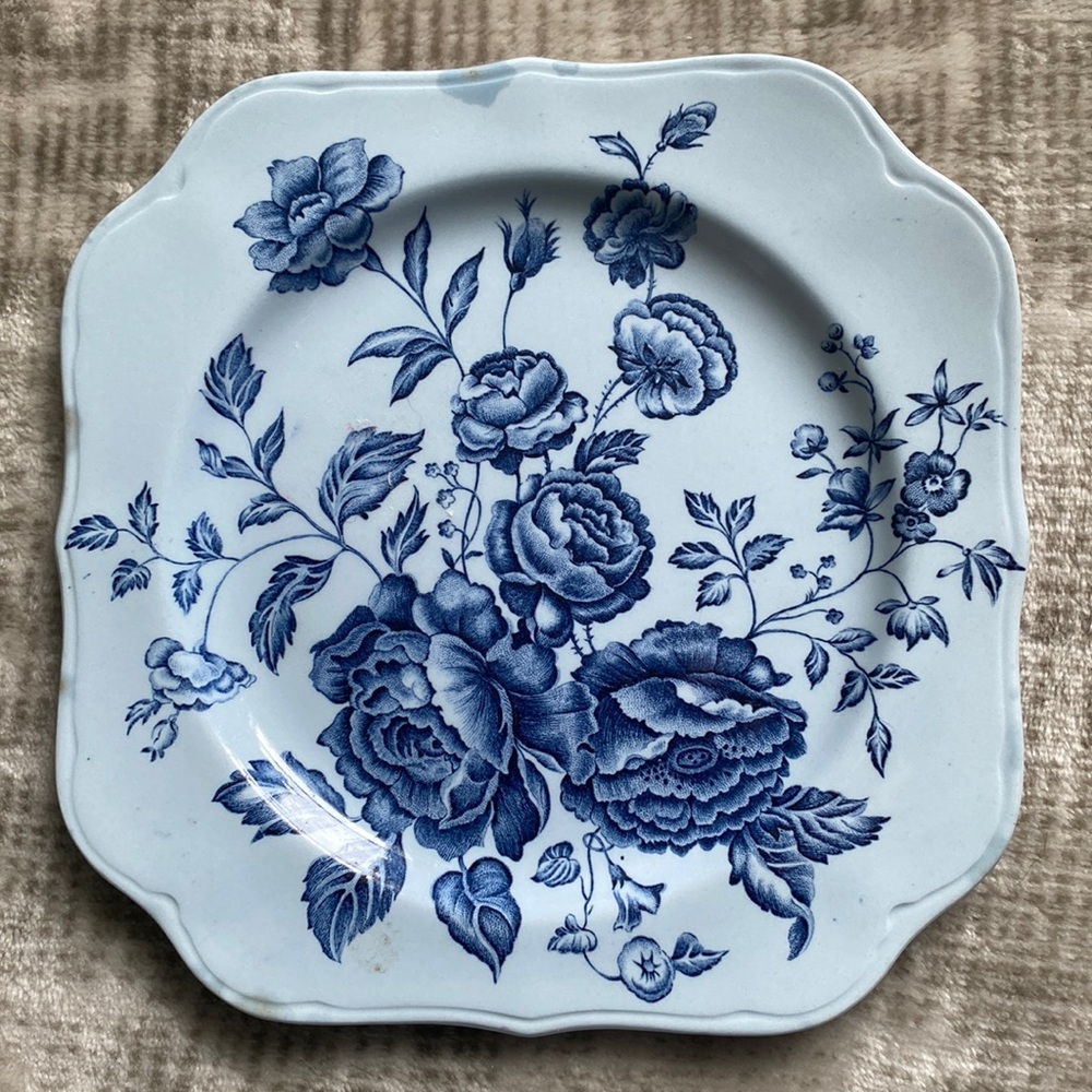 Vintage Jonson Bros Elizabeth Blue Side Plate